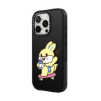 Skating Bunny | iPhone 16 Pro Max / Impact Case MagSafe Compatible / Matte Black | Image 2