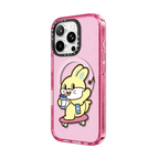 Skating Bunny | iPhone 16 Pro Max / Impact Case MagSafe Compatible / Pink Fizz | Image 2