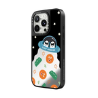 Oddly Cute Universe | iPhone 16 Pro Max / Mirror Case MagSafe Compatible / Silver on Black | Image 2