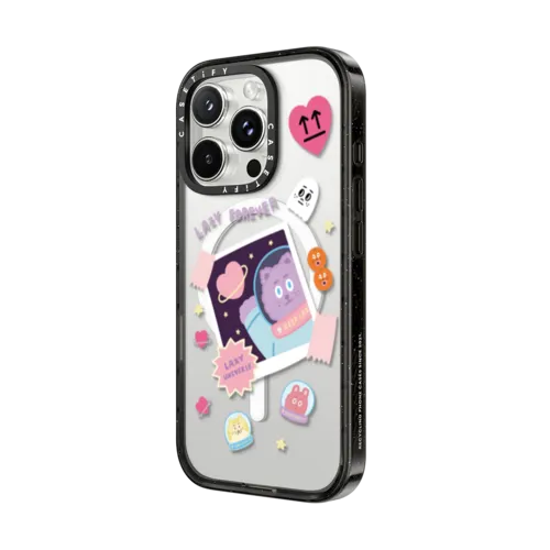 Take A Photo In Lazy Universe | iPhone 16 Pro Max / Impact Case MagSafe Compatible / Black | Image 2