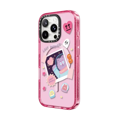 Take A Photo In Lazy Universe | iPhone 16 Pro Max / Impact Case MagSafe Compatible / Pink Fizz | Image 2