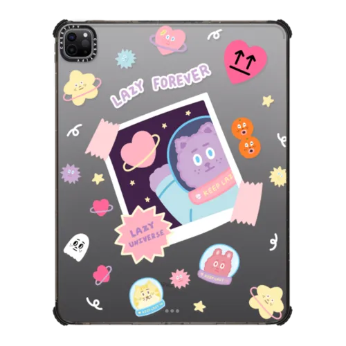Take A Photo In Lazy Universe | iPad Pro 12.9-inch (5th/6th gen) / iPad Impact Case / Black | Image 1