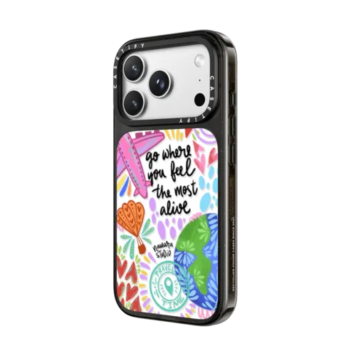 Travel Time | iPhone 18 Pro Max / Impact Case MagSafe Compatible - Glossy / Glossy Black | Image 2