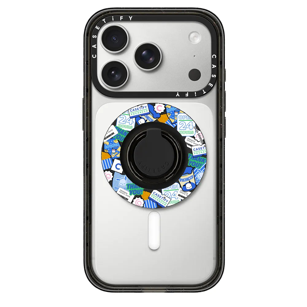 Pochacco Sticker Snappy Ring Holder | Image 1