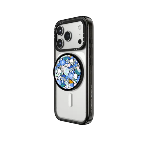 Pochacco Sticker Snappy Grip Stand | Snappy Grip Stand / Snappy Grip Stand MagSafe Compatible / Black | Image 2