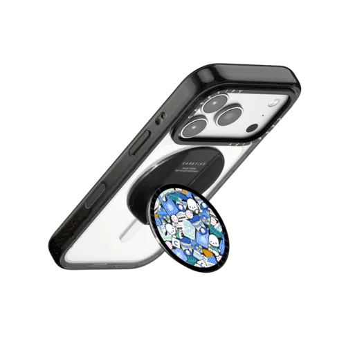 Pochacco Sticker Snappy Grip Stand | Snappy Grip Stand / Snappy Grip Stand MagSafe Compatible / Black | Image 3