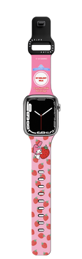 My Melody Strawberry Milk Watchband | Apple Watch Series 7-9 (45mm) / Impact Band / Black | Image 1