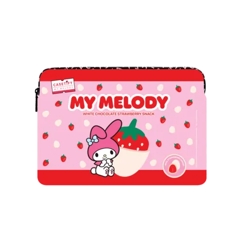 My Melody Strawberry Chocolate Laptop Sleeve | Large (16") / Impact Laptop Sleeve / Multicolor | Image 1