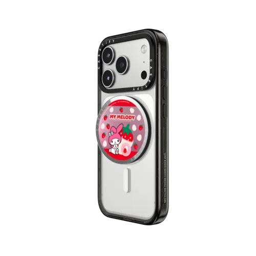 My Melody Strawberry Chocolate Snappy Grip Stand | Snappy Grip Stand / Snappy Mirror Grip Stand MagSafe Compatible / Silver | Image 2