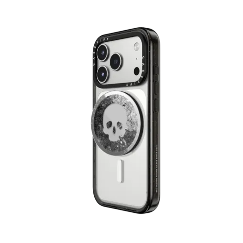 Skull - Black by Josh Lin | Snappy Grip Stand / Snappy Mirror Grip Stand MagSafe Compatible / Silver | Image 2