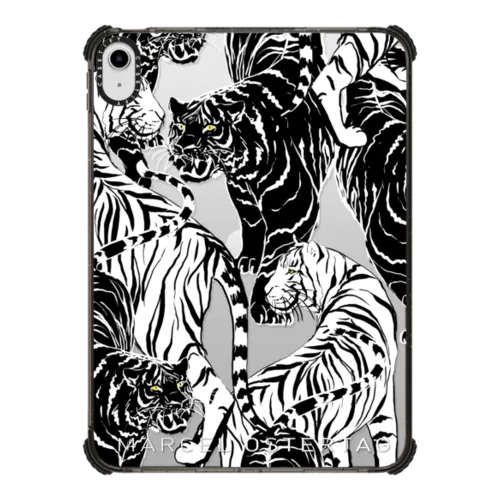 White Tiger | iPad 10.9-inch (10th gen) / iPad Impact Case / Black | Image 1