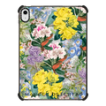 Tropical Flowers | iPad 10.9-inch (10th gen) / iPad Impact Case / Black | Image 1