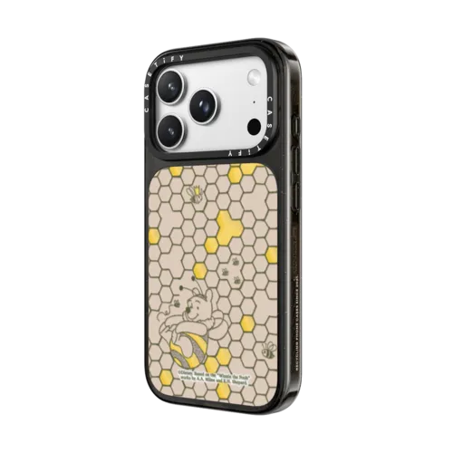 Honeycomb Pattern Case | iPhone 18 Pro Max / Impact Case MagSafe Compatible - Glossy / Glossy Black | Image 2
