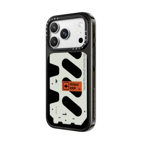 HOLOgram (White) | iPhone 18 Pro Max / Impact Case MagSafe Compatible - Glossy / Glossy Black | Image 2