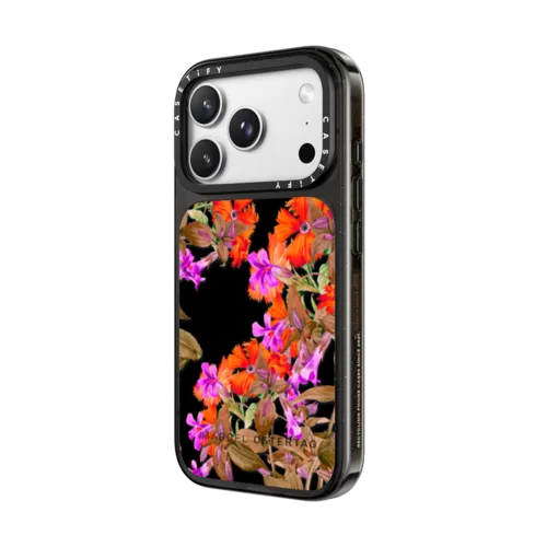Burning Flowers | iPhone 18 Pro Max / Impact Case MagSafe Compatible - Glossy / Glossy Black | Image 2