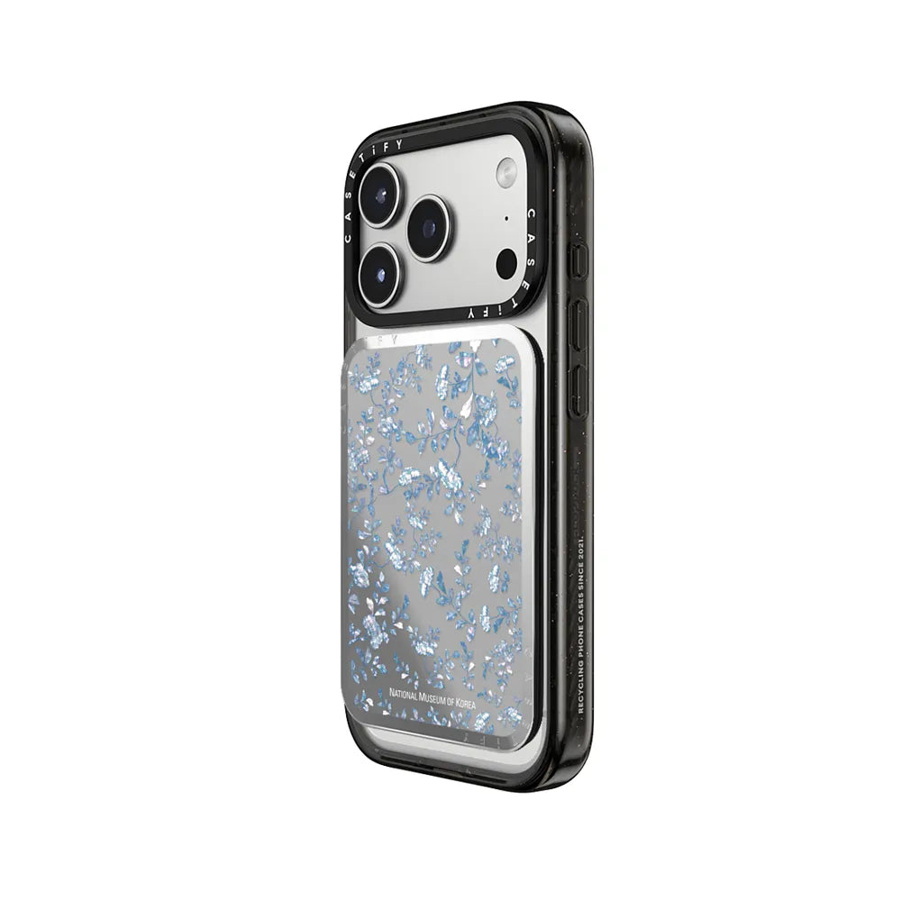 NMK Blue Nacre Snappy Cardholder Stand