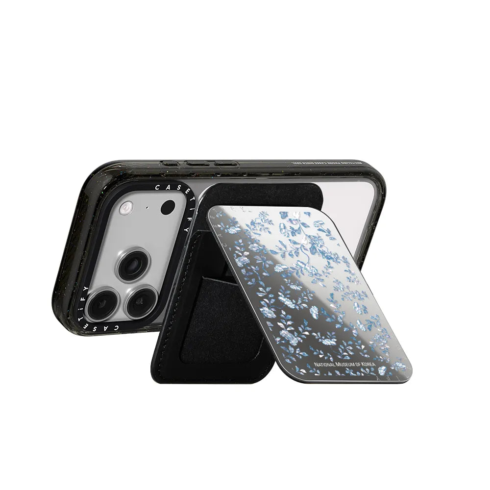 NMK Blue Nacre Snappy Cardholder Stand