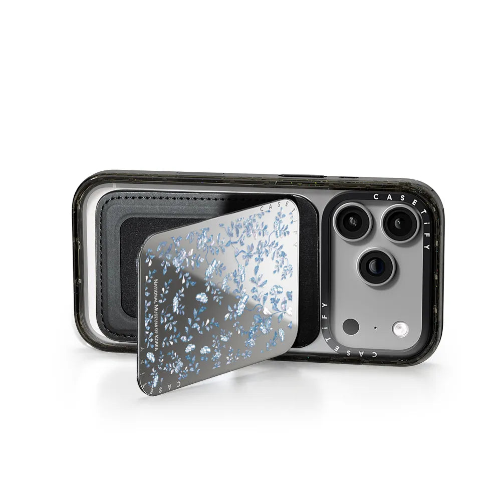 NMK Blue Nacre Snappy Cardholder Stand