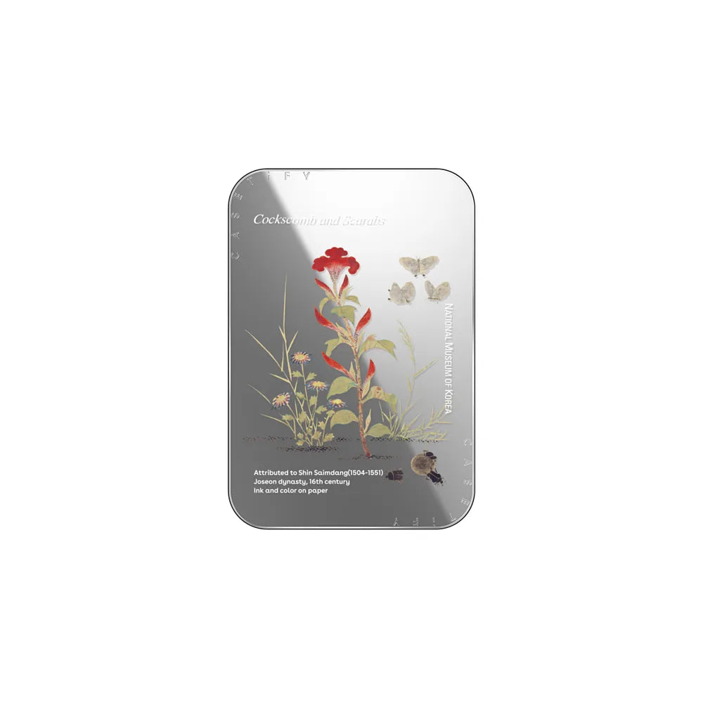 NMK Cockscomb and Scarabs Snappy Cardholder Stand