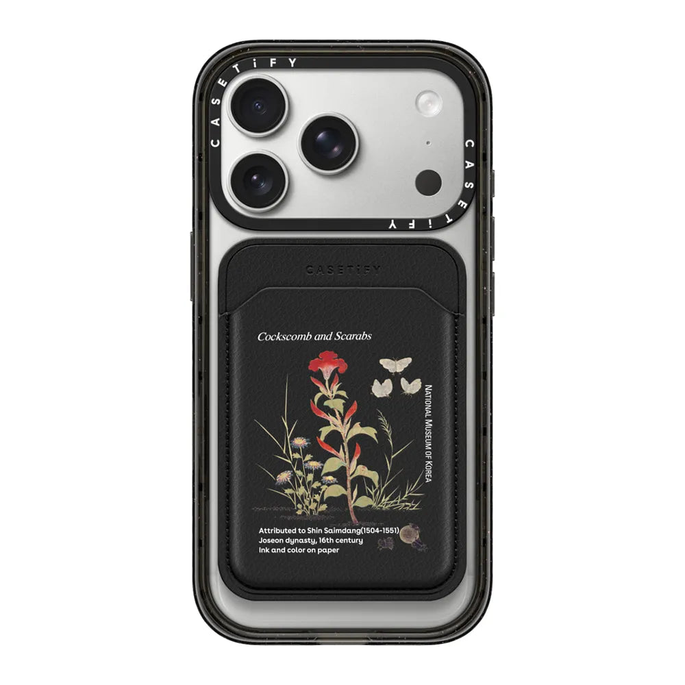 NMK Cockscomb and Scarabs Snappy Leather Wallet | Image 1