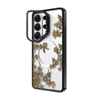 NMK Bird and Flowers Case | Galaxy S26 Ultra / Impact Ring Stand Magnetic Case / Black | Image 2