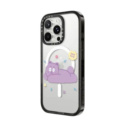 Lazy & Cutie | iPhone 16 Pro Max / Impact Case MagSafe Compatible / Black | Image 2