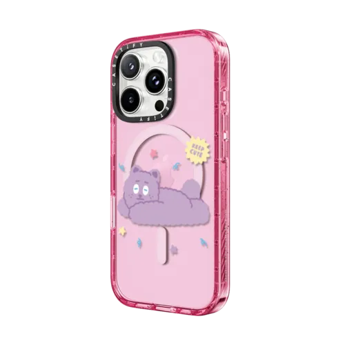 Lazy & Cutie | iPhone 16 Pro Max / Impact Case MagSafe Compatible / Pink Fizz | Image 2