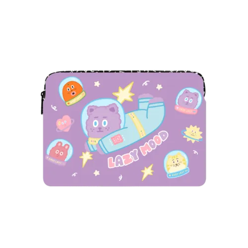 Lazy Mood In Lazy Universe | Small (13") / Impact Laptop Sleeve / Multicolor | Image 1