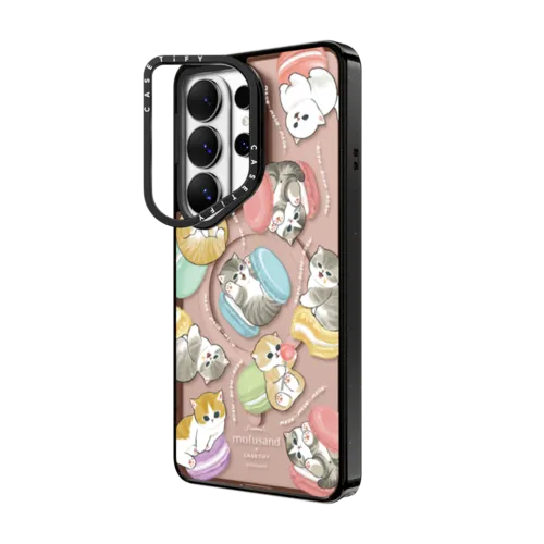 Do nothing or Macaroon | Galaxy S26 Ultra / Impact Ring Stand Magnetic Case / Black | Image 2