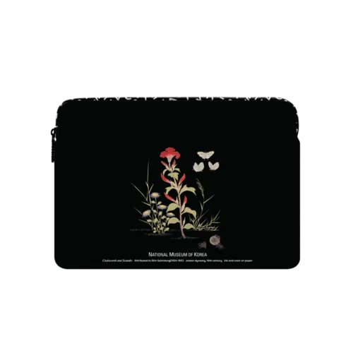 NMK Cockscomb and Scarabs Laptop Sleeve | Large (16") / Impact Laptop Sleeve / Multicolor | Image 1