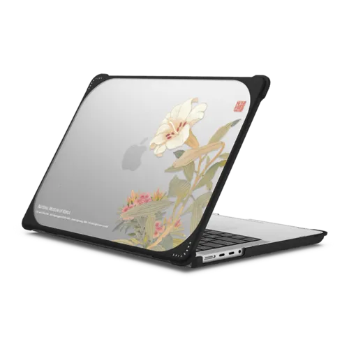 NMK Lily Laptop Case | MacBook Pro 14-inch (M1 - M5) / MacBook Bounce Case / Black | Image 1