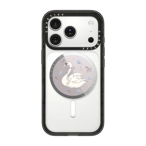 Swan Dance Snappy Grip Stand | Snappy Grip Stand / Snappy Mirror Grip Stand MagSafe Compatible / Silver | Image 1