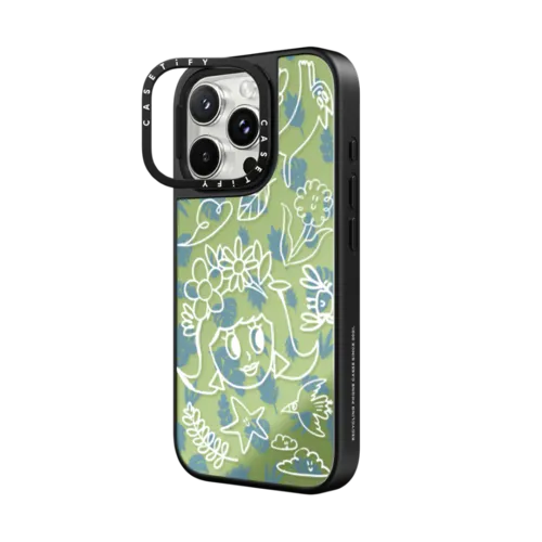 Green Day | iPhone 16 Pro Max / Mirror Ring Stand Case MagSafe Compatible / Silver on Black | Image 2