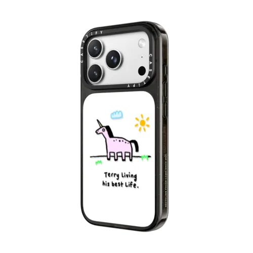 Terry the Unicorn | iPhone 18 Pro Max / Impact Case MagSafe Compatible - Glossy / Glossy Black | Image 2