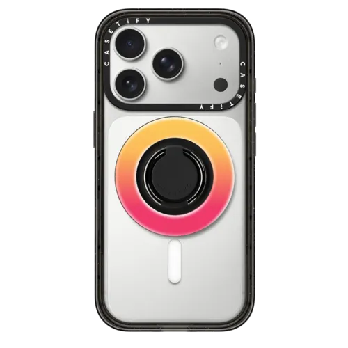 Peach Haze | Snappy Ring Holder / Snappy Mirror Ring Holder MagSafe Compatible / Silver | Image 1