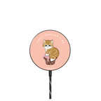 Happy Cupcake Time PowerThru Magnetic Wireless Charger |   / PowerThru Magnetic Wireless Charger MagSafe Compatible / Black | Image 1