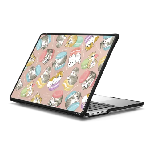 Do Nothing or Macaroon Laptop Case | MacBook Pro 14-inch (M1 - M5) / MacBook Impact Case / Black | Image 1