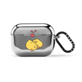 Cuddling Birbs | AirPods Pro 2 / Earbuds Mirror Case / Silver | Image 1