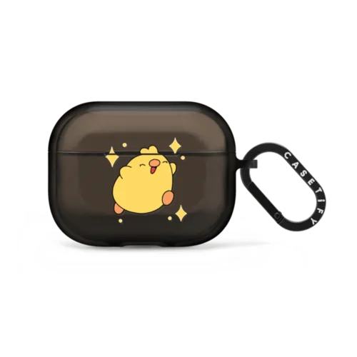 Happy Birb | AirPods Pro 2 / Earbuds Impact Case / Black | Image 1