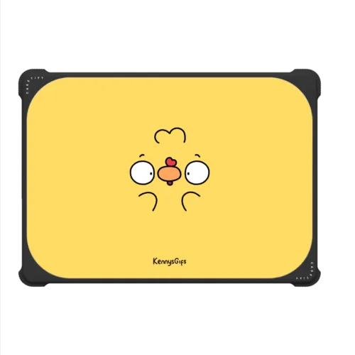 Birb Face | MacBook Pro 14-inch (M1 - M5) / MacBook Bounce Case / Black | Image 2