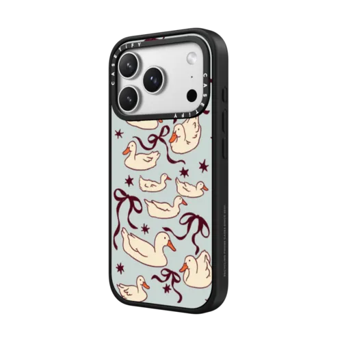 Ducks and bows | iPhone 17 Pro Max / Impact Case MagSafe Compatible / Matte Black | Image 2