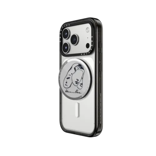 Faceless Woman | Snappy Grip Stand / Snappy Mirror Grip Stand MagSafe Compatible / Silver | Image 2