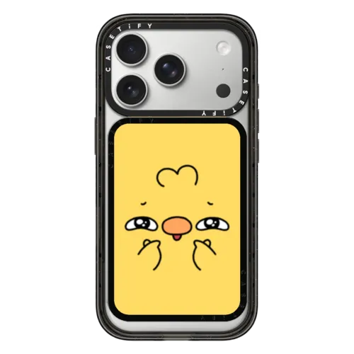 Birb Face | Snappy Cardholder Stand / Snappy Cardholder Stand MagSafe Compatible / Black | Image 1