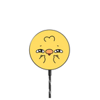 Birb Face |   / PowerThru Magnetic Wireless Charger MagSafe Compatible / Black | Image 1