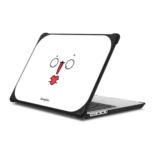 Bread Face | MacBook Pro 14-inch (M1 - M5) / MacBook Bounce Case / Black | Image 1