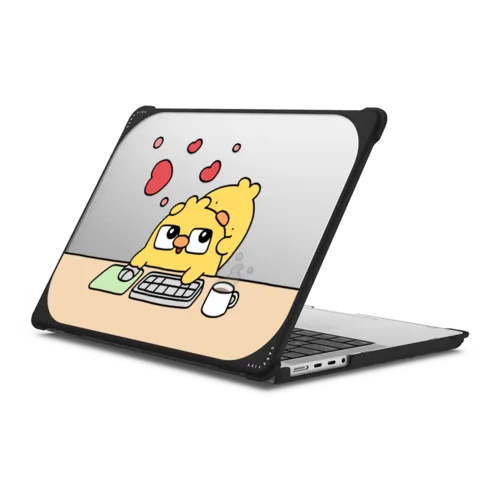 Computer Love | MacBook Pro 14-inch (M1 - M5) / MacBook Bounce Case / Black | Image 1
