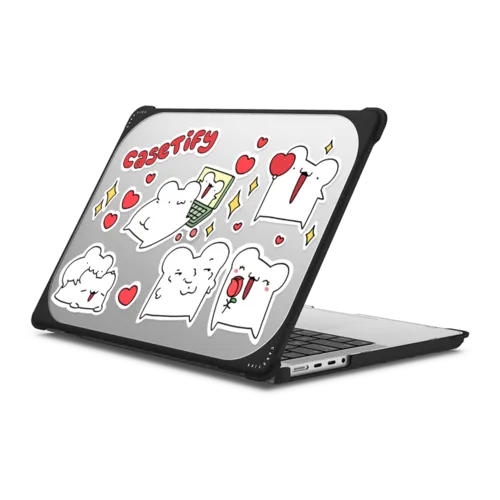 Sticker Bread | MacBook Pro 14-inch (M1 - M5) / MacBook Bounce Case / Black | Image 1