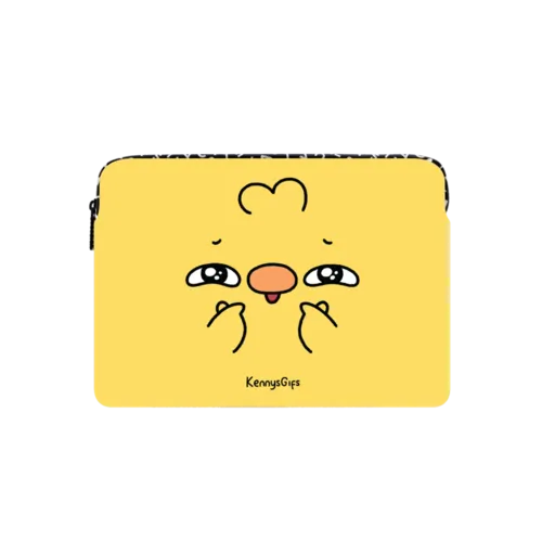Birb Face | Small (13") / Impact Laptop Sleeve / Multicolor | Image 1