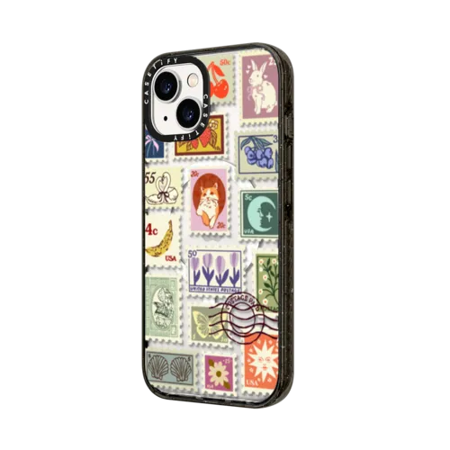 Stamp Collection | iPhone 14 Plus / Impact Case MagSafe Compatible / Black | Image 2