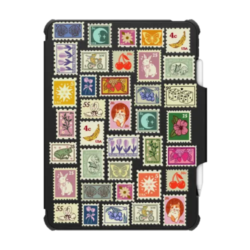 Stamp Collection | iPad Pro 12.9-inch (5th/6th gen) / iPad Impact Folio Case / Black | Image 1